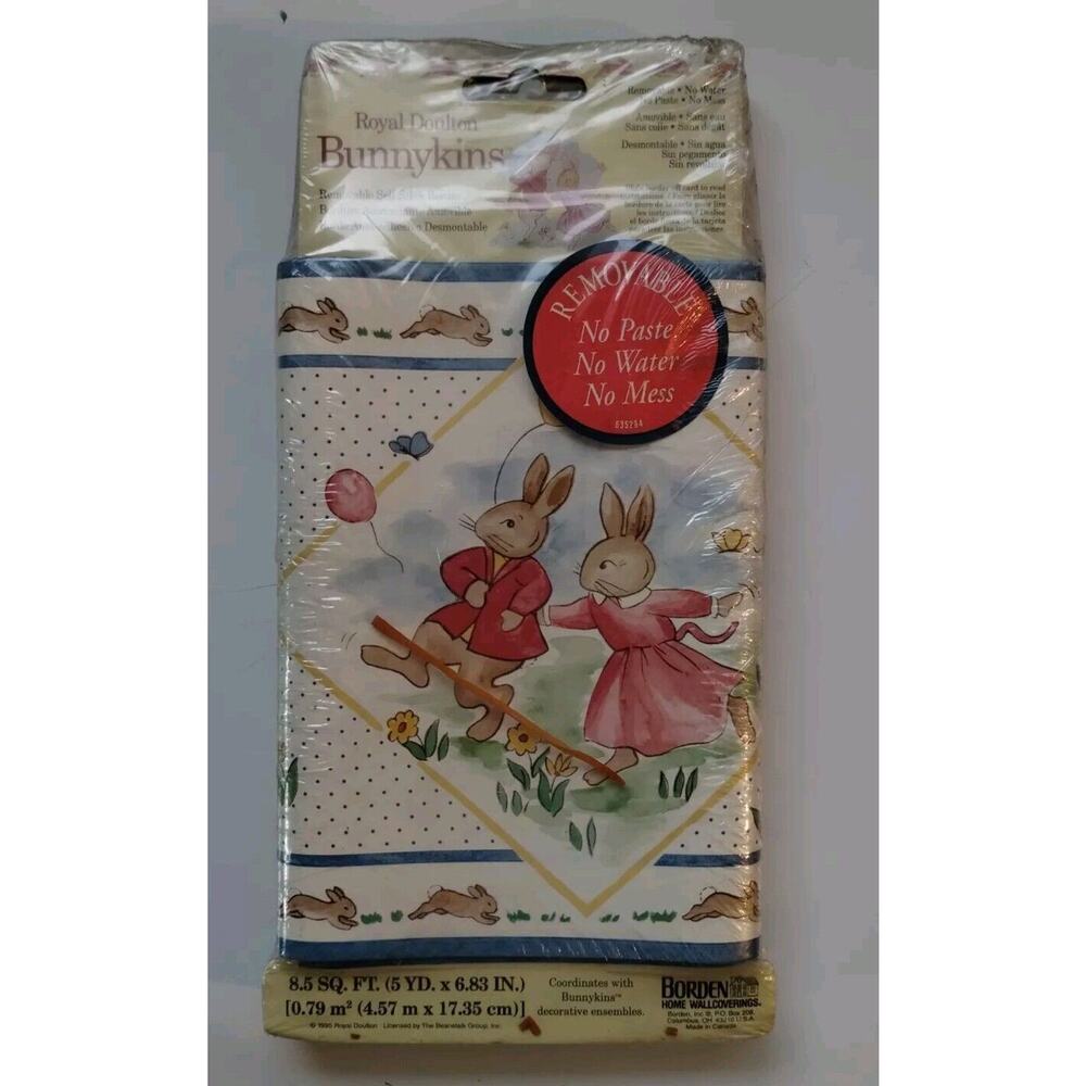 2 Pack Royal Doulton Bunnykins Wall Border - 5 yds - 6.83 Inches Tall